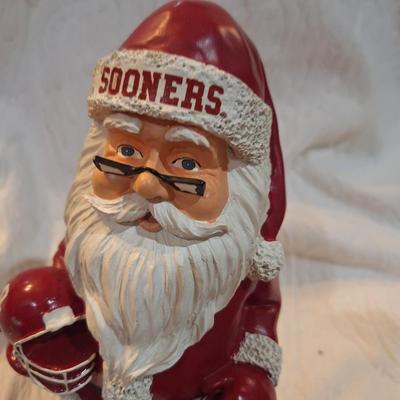 Sale Photo Thumbnail #608: Plastic Santa wearing sooners stuff