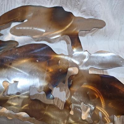 Sale Photo Thumbnail #613: Laser cut metal wall art- buffalos