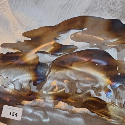 Sale Photo Thumbnail #614: Laser cut metal wall art- buffalos