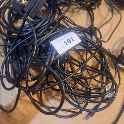 Sale Photo Thumbnail #663: bundle of cords, looks like power cords, one HDMI, and other random cords