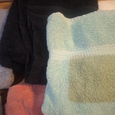 Sale Photo Thumbnail #702: the one green towel is bigger than the hand towels and smaller than the bath towels
