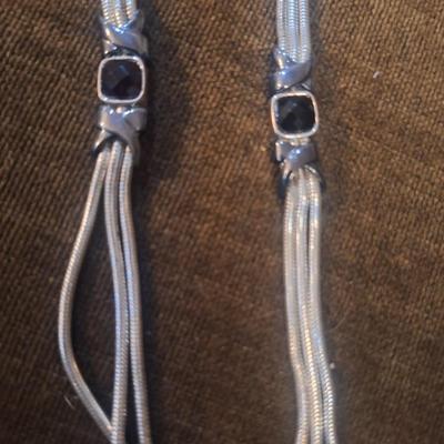 long necklace, anklet and bracelet