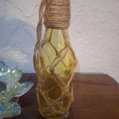 Sale Photo Thumbnail #870: glass bundle, bottles and candle holder