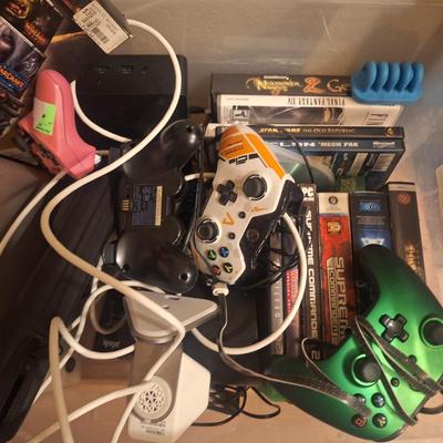 Sale Photo Thumbnail #1129: these are untested electronics from storage unit- it's a mixed group  