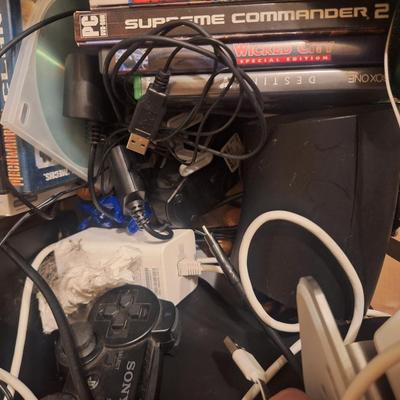 Sale Photo Thumbnail #1132: these are untested electronics from storage unit- it's a mixed group  