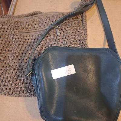 Sale Photo Thumbnail #1143: Dark Green leather Coach handbag