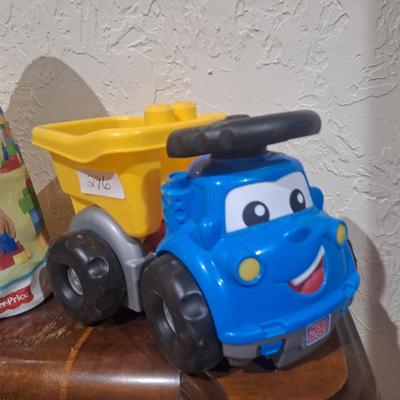 Sale Photo Thumbnail #1243: mega bloks dump truck and blocks