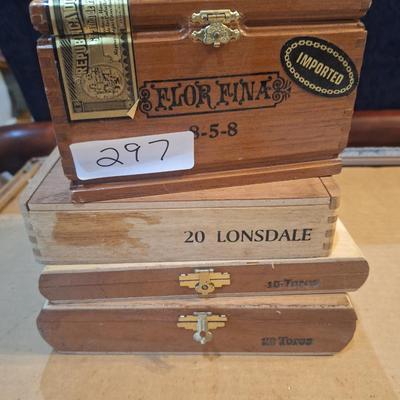 Sale Photo Thumbnail #1247: empty cigar boxes