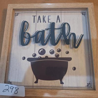 Sale Photo Thumbnail #1248: take a bath sign