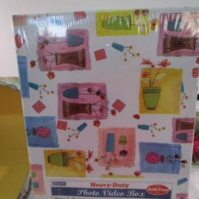 Sale Photo Thumbnail #170: Suitcase is 11-1/4" x 7-5/8" x 3-1/2" deep, Photo box 11-1/4" x 4-3/8" tall x metal box 7-1/2" wide, 7" x 4" x 5" tall