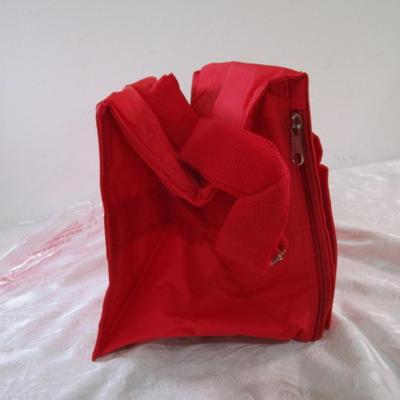 Sale Photo Thumbnail #380: Blue is 7-1/4" deep x 11" x 10" tall & has front zipper pouch; red is model CLR-01A & is 12 liter (8-1/2" deep x 9" tall x 13" long) and takes 4 AA batteries not included 