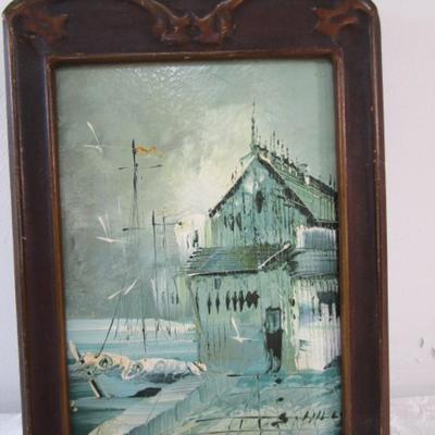 Sale Photo Thumbnail #424: Painting is 4-7/8" wide x 7" tall without the frame