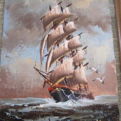 Sale Photo Thumbnail #434: Painting is 5" wide x 7" tall without the frame