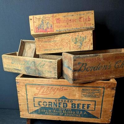 Vintage Wooden Boxes/Crates