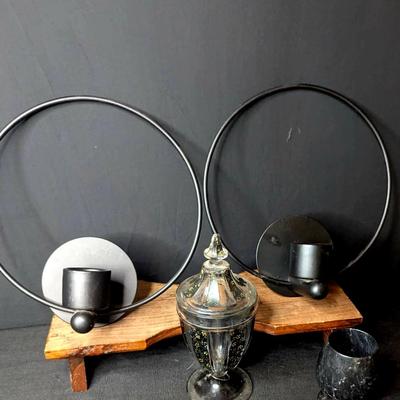 Vintage Horse Figurines + Candle Holders
