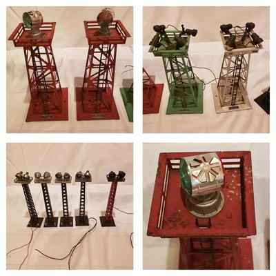 Vintage Lionel Rotary Beacons/Flood Lights (T2-KD)