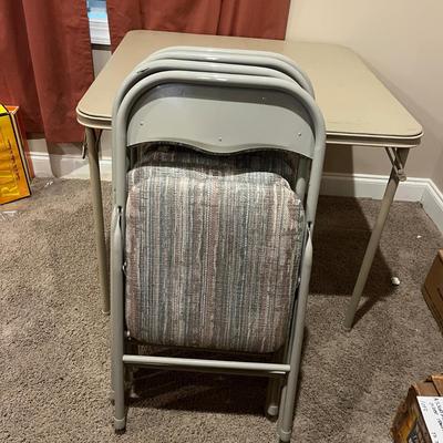 Cosco Folding Table & Four Folding Chairs (T2-MG)