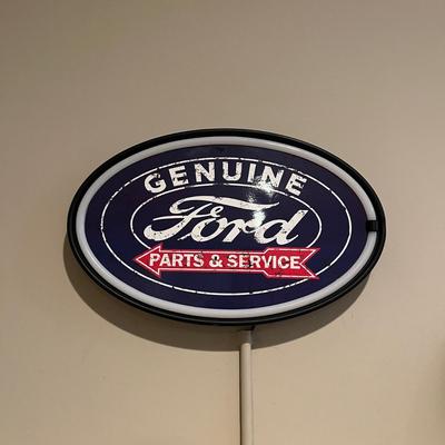 Ford LED Sign, Lionel Clock & More (T2-MG)