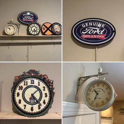 Ford LED Sign, Lionel Clock & More (T2-MG)