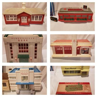 Plasticville Buildings NIB and Vintage (T2-KD)