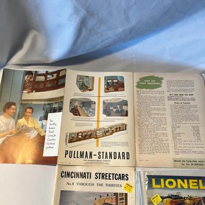 1950’s Train Brochures, Post Card, Timetables & More (LR-RG)