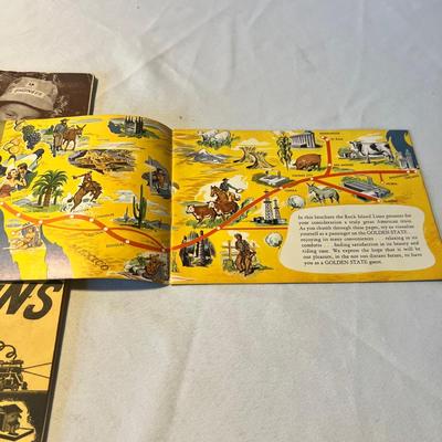 1950’s Train Brochures, Post Card, Timetables & More (LR-RG)
