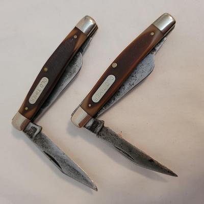 Old Timer and Buck Vintage Folding Knives (FE-EL)
