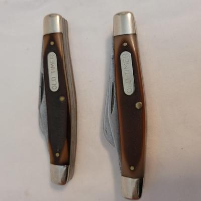 Old Timer and Buck Vintage Folding Knives (FE-EL)