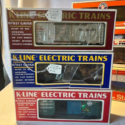 Fairfield Farms Milk Car & More O Scale Lionel & K-Line Box Cars Etc (LR-RG)