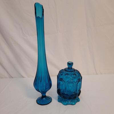 Moon and Stars Candy Dish and Swung Vase (LR-EL)