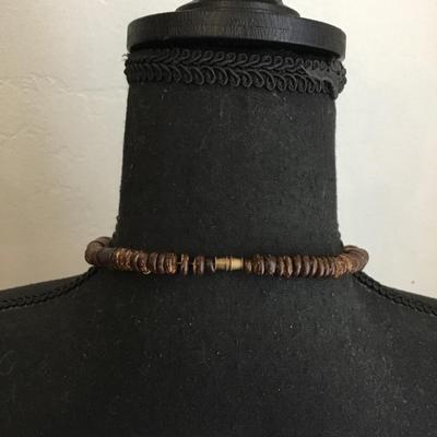 Vintage wooden giraffe statement, necklace