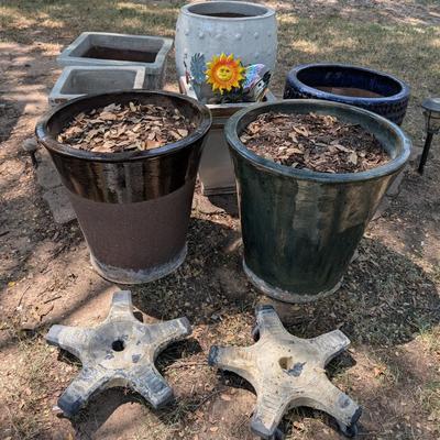 Large garden ceramic pots
