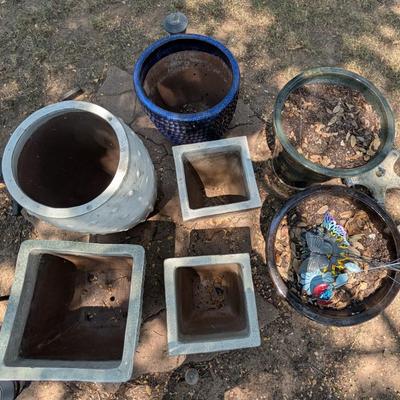 Large garden ceramic pots