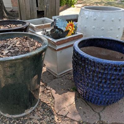 Large garden ceramic pots