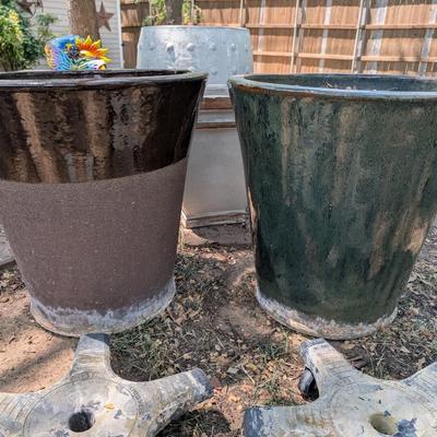 Large garden ceramic pots