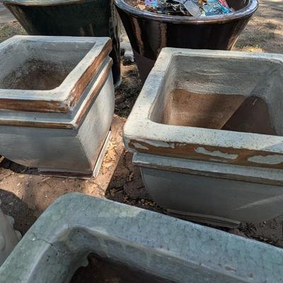 Large garden ceramic pots