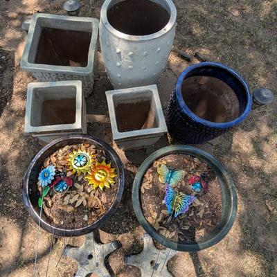 Large garden ceramic pots