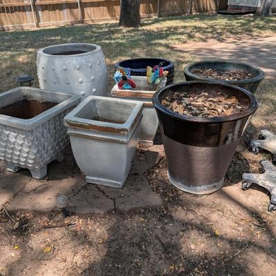 Large garden ceramic pots