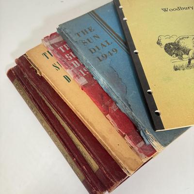 LOT 8D: 1949-1950s "The Sun Dial" Woodbury High School Yearbooks