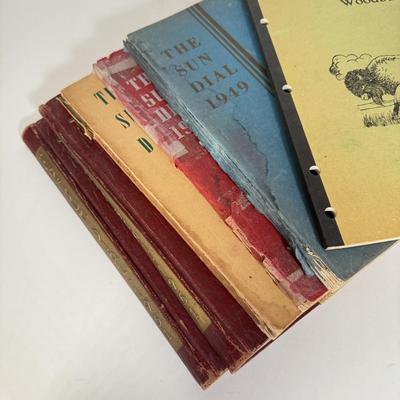 LOT 8D: 1949-1950s "The Sun Dial" Woodbury High School Yearbooks