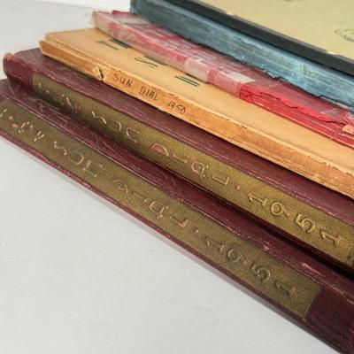 LOT 8D: 1949-1950s "The Sun Dial" Woodbury High School Yearbooks