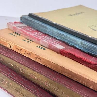 LOT 8D: 1949-1950s "The Sun Dial" Woodbury High School Yearbooks
