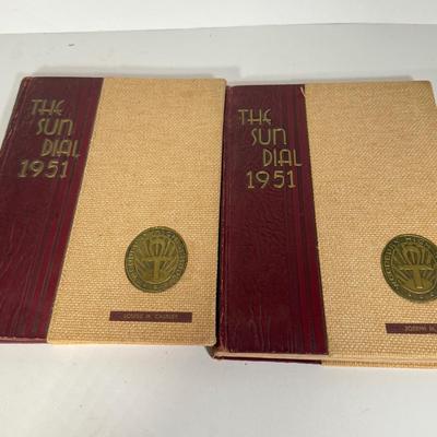 LOT 8D: 1949-1950s "The Sun Dial" Woodbury High School Yearbooks
