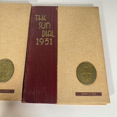 LOT 8D: 1949-1950s "The Sun Dial" Woodbury High School Yearbooks