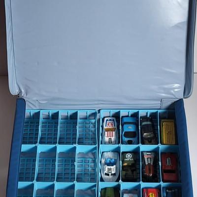 LOT 58L: Vintage Toy Cars with Matchbox Carrying Case and More