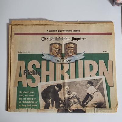 LOT 59L: Vintage Philadelphia Phillies Lot Including MLB Baseball, Autographed Ball, Larry Bowa Bobblehead and More