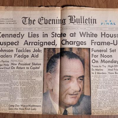 LOT 62L: Original Vintage Collection from 1960's of JFK Assassination and Moon Landing