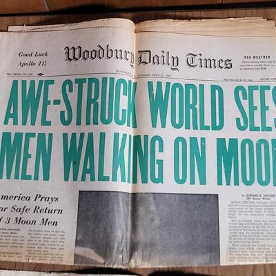 LOT 62L: Original Vintage Collection from 1960's of JFK Assassination and Moon Landing