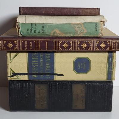 LOT 66L: 19th and 20th Century Antique Books Including Winston and Webster Dictionaries and More