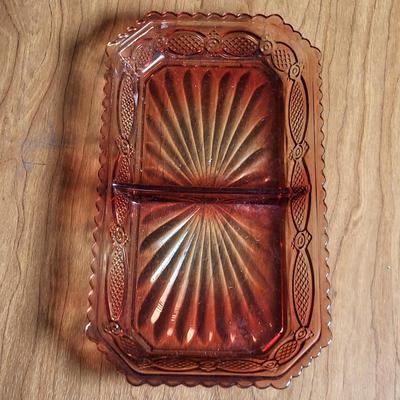 LOT 75L: Avon Ruby Red Glass Dinner Collection